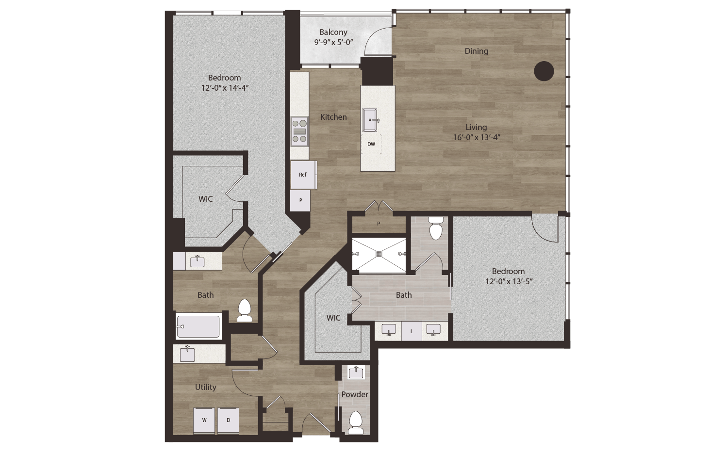 Floor plan layout diagram for P5